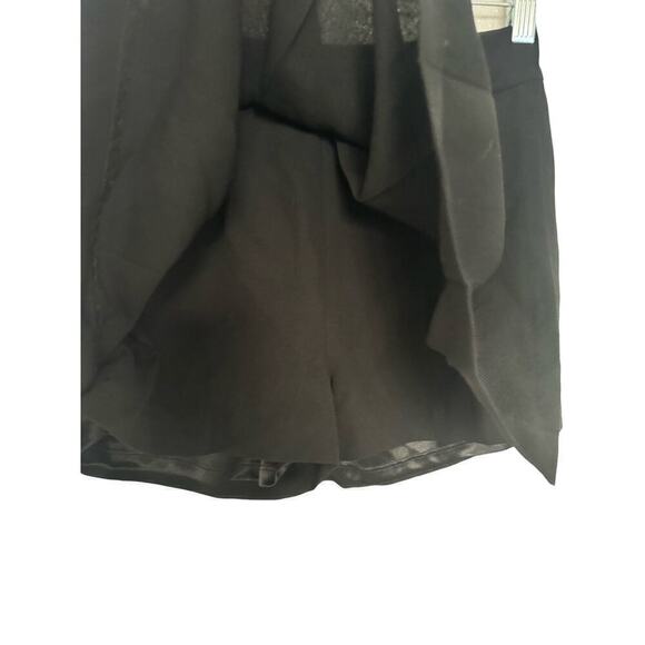 Dapper Black Pleated Mini Skort Size 2 - Picture 2 of 4